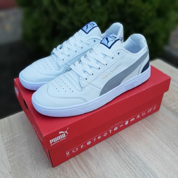 Чоловічі кросівки | Puma Ralph Sampson | білі з сірим й чорним | шкіра l великомірні ODR PM10006-41 фото