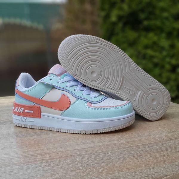 Жіночі кросівки | Nike Air Force 1 Shadow | білі | прес шкіра ODR NK20033-36 фото