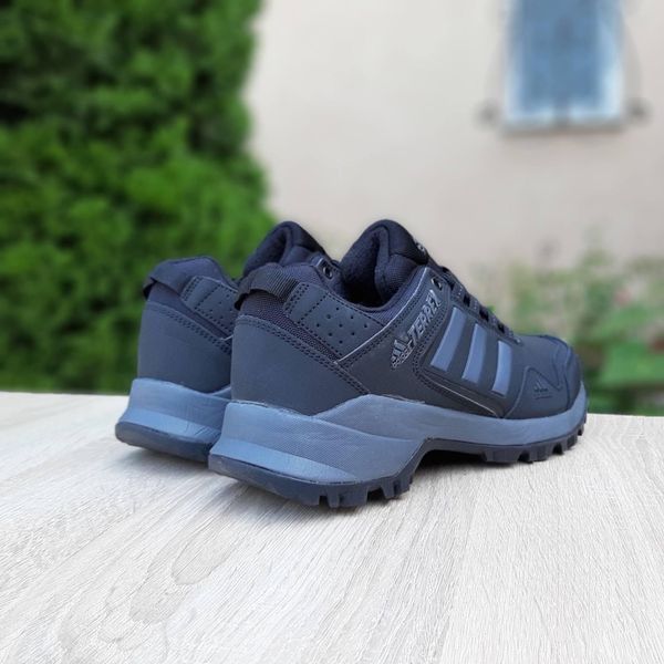 Чоловічі зимові кросівки | Adidas Terrex Winter | чорно-сірі | нубук | термо | маломірні ODRW AD10023-42 фото