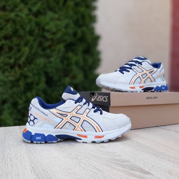 Чоловічі кросівки | Asics Gel-Kahana 8 | світло-бежеві з синім | комбіновані матріали | маломірні ODR AS10019-41 фото