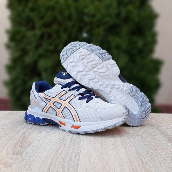 Чоловічі кросівки | Asics Gel-Kahana 8 | світло-бежеві з синім | комбіновані матріали | маломірні ODR AS10019-41 фото