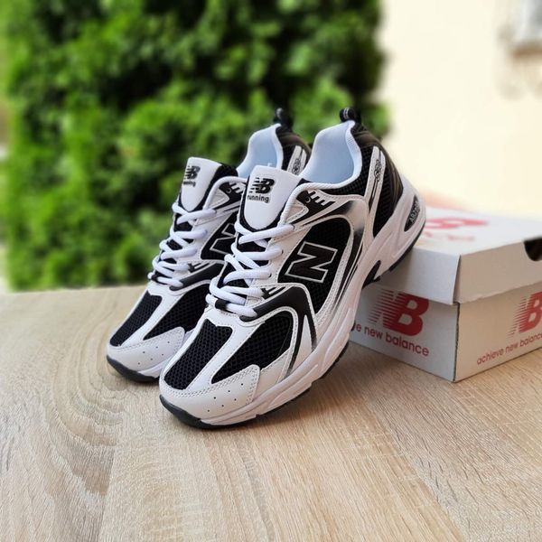 Чоловічі кросівки | New Balance 530 | білі/чорні | шкіра/текстиль ODR NB10056-41 фото