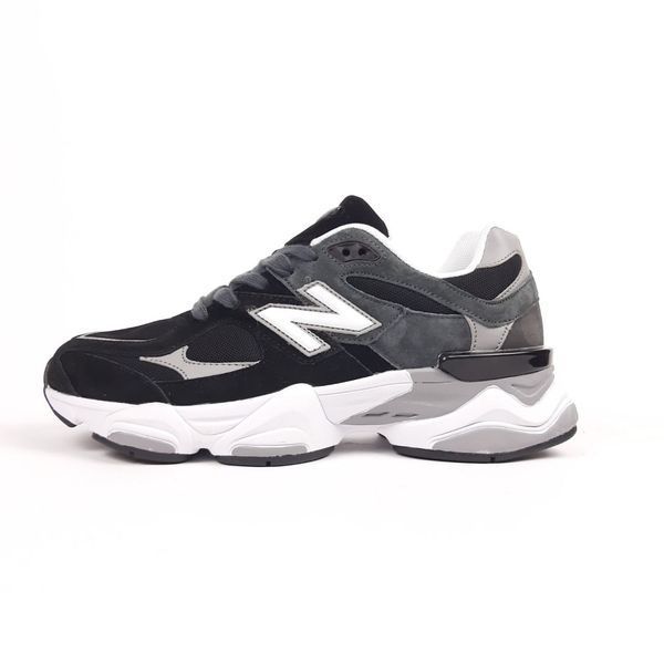 Чоловічі кросівки | New Balance 9060 | чорний з білим та сірим | замша/сітка/текстиль ODR NB10025-41 фото