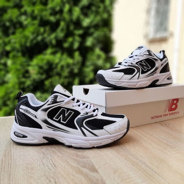 Чоловічі кросівки | New Balance 530 | білі/чорні | шкіра/текстиль ODR NB10056-41 фото