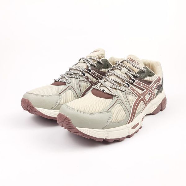 Чоловічі кросівки | Asics Gel-Kahana 8 | бежеві з сірим й шоколадом на білій | комбіновані матеріали ODR AS10035-41 фото