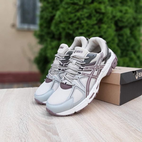 Чоловічі кросівки | Asics Gel-Kahana 8 | бежеві з сірим й шоколадом на білій | комбіновані матеріали ODR AS10035-41 фото