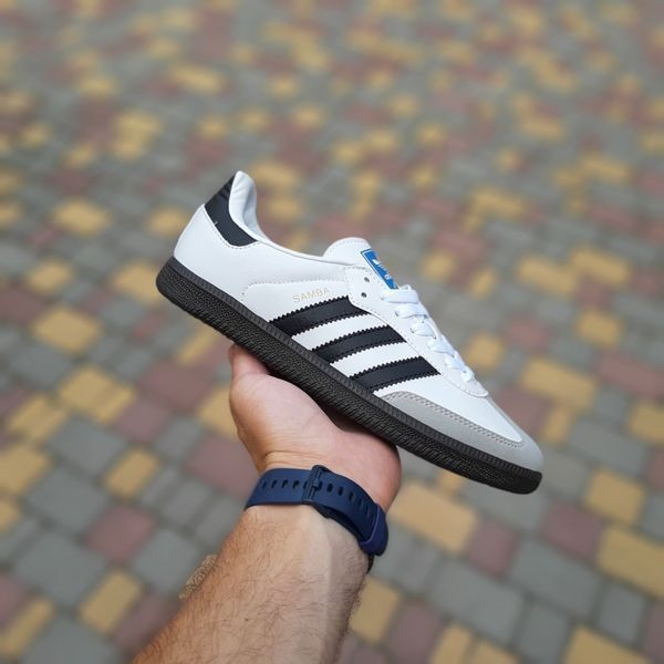Чоловічі кросівки | Adidas Samba | білі | шкіра/замша ODR AD10040-41 фото