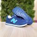 Чоловічі кросівки | New Balance 574 | сині з білим | замша/текстиль | маломірні ODR NB10060-41 фото 3