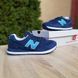 Чоловічі кросівки | New Balance 574 | сині з білим | замша/текстиль | маломірні ODR NB10060-41 фото 5