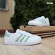 Жіночі кросівки | Adidas Gazelle | білі з бірюзою | шкіра ODR AD20045-36 фото 3