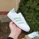 Жіночі кросівки | Adidas Gazelle | білі з бірюзою | шкіра ODR AD20045-36 фото 4