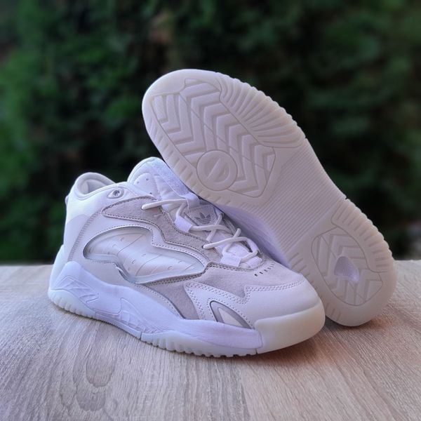 Чоловічі кросівки | Adidas Streetball | білі з сірим | замша ODR AD10166-42 фото