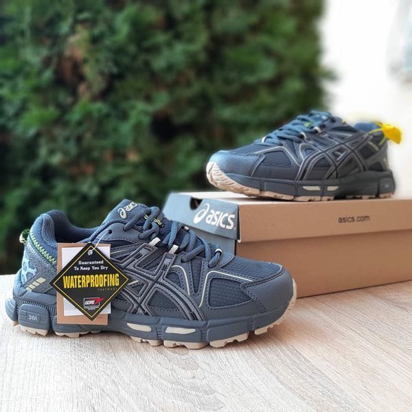 Чоловічі зимові кросівки | Asics Gel Kahana 8 Winter | темно-сірі з бежевим | комбіновані матеріали | термо ODRW AS10004-42 фото