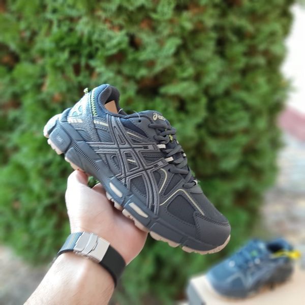 Чоловічі зимові кросівки | Asics Gel Kahana 8 Winter | темно-сірі з бежевим | комбіновані матеріали | термо ODRW AS10004-42 фото