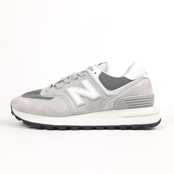 Чоловічі кросівки | New Balance 574 Legacy | світло-сірий з білим | замша/сітка ODR NB10096-41 фото