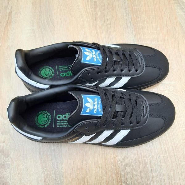 Чоловічі кросівки | Adidas Samba | чорні | шкіра/замша ODR AD10041-41 фото