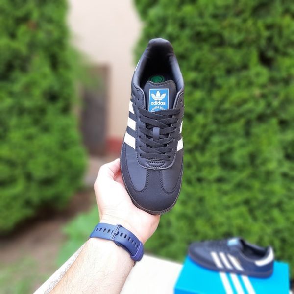 Чоловічі кросівки | Adidas Samba | чорні | шкіра/замша ODR AD10041-41 фото