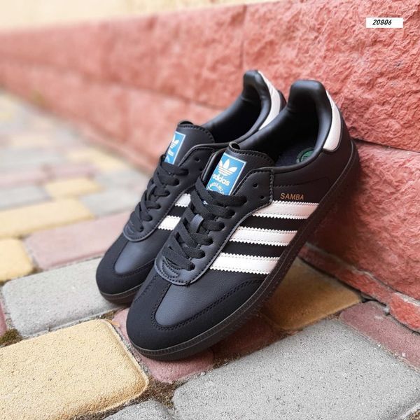 Чоловічі кросівки | Adidas Samba | чорні | шкіра/замша ODR AD10041-41 фото