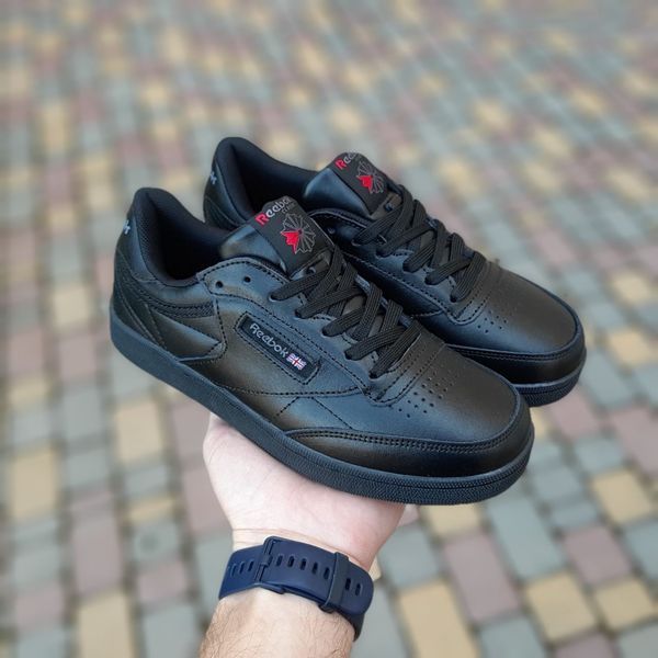 Жіночі кросівки | Reebok Club | чорні | шкіра ODR RB20001-36 фото