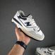 Чоловічі кросівки | New Balance 550 | білі з темно-синім | шкіра/замша ODR NB10008-41 фото 6
