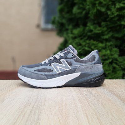 Чоловічі кросівки | New Balance 990v6 | темно-сірі на білій | замша/текстиль ODR NB10119-41 фото