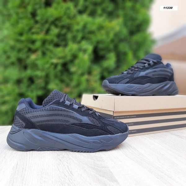 Чоловічі кросівки | Adidas Yeezy boost 700 v2 | чорні | замша/текстиль ODR AD10054-42 фото