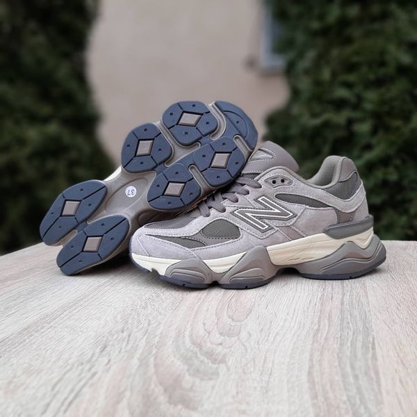 Чоловічі кросівки | New Balance 9060 | бежеві з коричневим | замша/сітка/текстиль ODR NB10051-41 фото