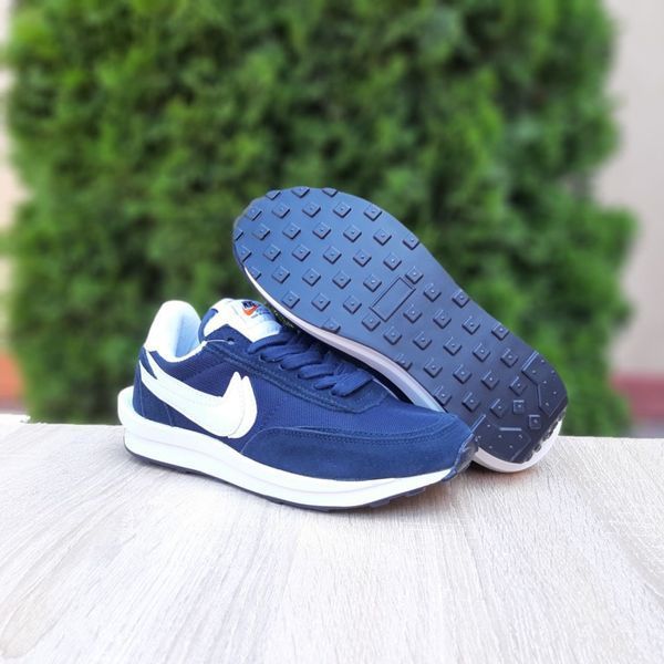 Жіночі кросівки | Nike Sacai | сині | замша/текстиль ODR NK20036-36 фото