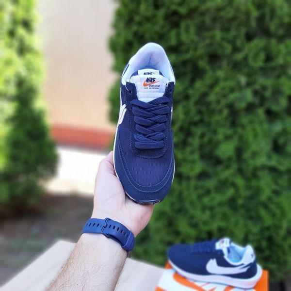 Жіночі кросівки | Nike Sacai | сині | замша/текстиль ODR NK20036-36 фото