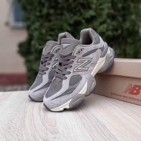 Чоловічі кросівки | New Balance 9060 | бежеві з коричневим | замша/сітка/текстиль ODR NB10051-41 фото