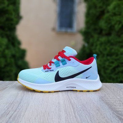 Жіночі кросівки | Nike Pegasus Trail | м'ята з червоним й блакитним на білій | текстиль | маломірні ODR NK20087-36 фото