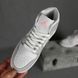 Жіночі високі кросівки | Nike Air Jordan 1 High | білі/сірі | шкіра ODR NJ20018-36 фото 6