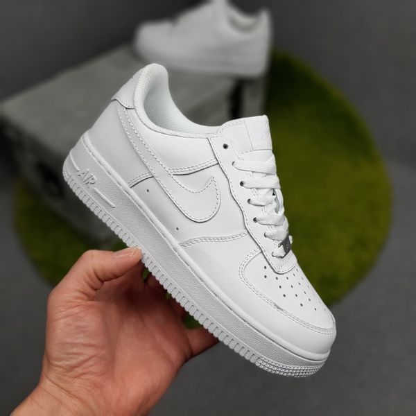 Жіночі кросівки | Nike Air Force 1 | білі | шкіра ODR NK20057-36 фото