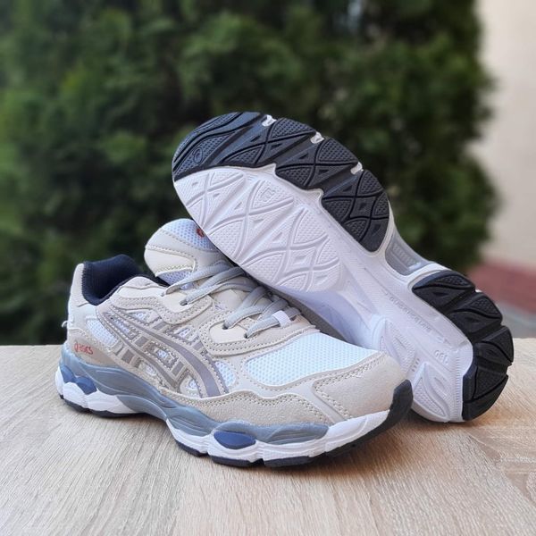 Жіночі кросівки | Asics Gel-NYC | білі з бежевим та сірим | замша/текстиль | маломірні ODR AS20034-36 фото