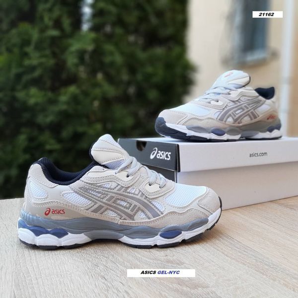 Жіночі кросівки | Asics Gel-NYC | білі з бежевим та сірим | замша/текстиль | маломірні ODR AS20034-36 фото