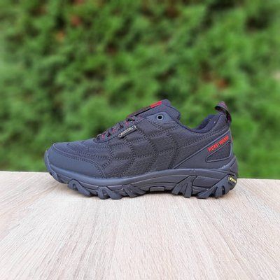 Жіночі зимові кросівки | Outdoor Gore-tex | чорні з червоним | комбіновані матеріали | термо | маломірні ODRW OU20003-37 фото