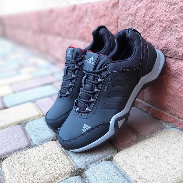 Чоловічі зимові кросівки | Adidas Terrex Winter | чорні на сірій | нубук | термо ODRW AD10027-41 фото