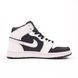 Чоловічі високі кросівки | Nike Air Jordan 1 Retro High | білі з чорним | шкіра | частково маломірні ODR NJ10048-41 фото 9