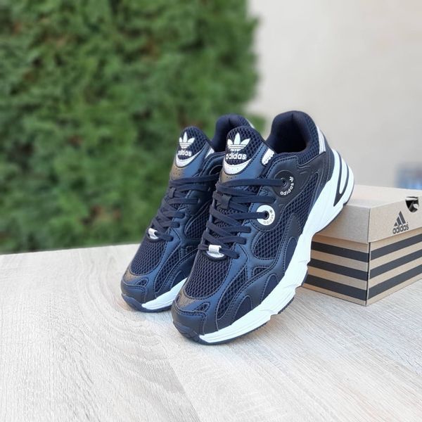 Чоловічі кросівки | Adidas Astir | чорні на білій | текстиль/шкіра | маломірні ODR AD10084-42 фото