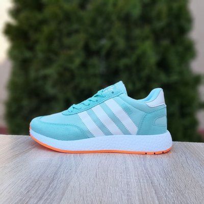 Жіночі кросівки | Adidas INIKI | бірюзові з білим | текстиль/замша ODR AD20072-36 фото