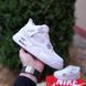 Жіночі зимові високі кросівки | Nike Air Jordan 4 Retro Winter | білі з сірим | шкіра | хутро | маломірні ODRW NJ20026-36 фото 4