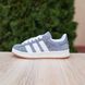 Чоловічі кросівки | Adidas Campus | сірі з білим | замша ODR AD10160-42 фото 1