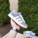 Чоловічі кросівки | Adidas Campus | сірі з білим | замша ODR AD10160-42 фото 4