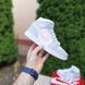 Жіночі зимові високі кросівки | Nike Air Jordan 1 High | білі з сірим й пудрою | шкіра | хутро | маломірні ODRW NJ20001-37 фото 4