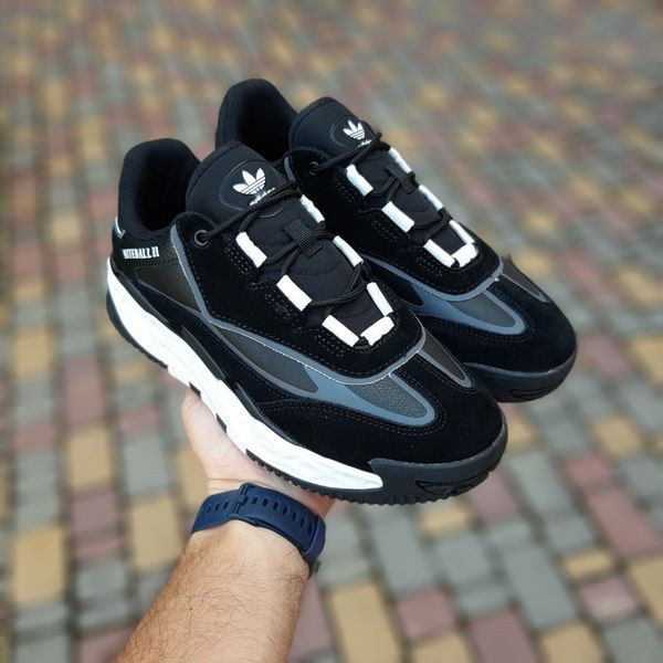 Чоловічі кросівки | Adidas Niteball ІІ | чорні | замша/шкіра ODR AD10011-41 фото