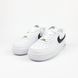 Жіночі кросівки | Nike Air Force 1 | білі з чорним | шкіра ODR NK20003-36 фото 11