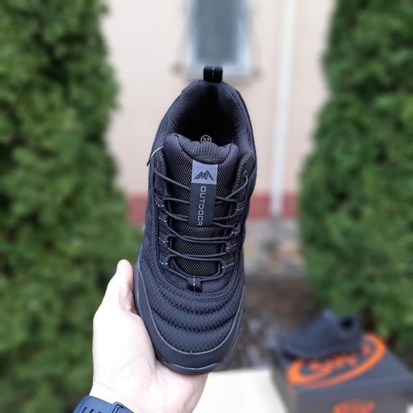 Жіночі зимові кросівки | Outdoor Gore-tex | чорні | комбіновані матеріали | термо | маломірні ODRW OU20002-37 фото