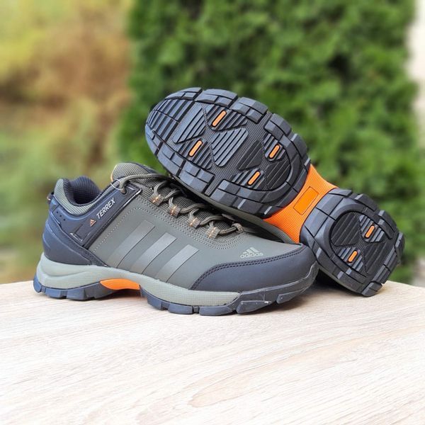 Чоловічі зимові кросівки | Adidas Terrex Winter | хакі | нубук | термо ODRW AD10020-41 фото