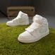 Жіночі високі кросівки | Nike Air Jordan 1 High | білі | шкіра ODR NJ20014-36 фото 9