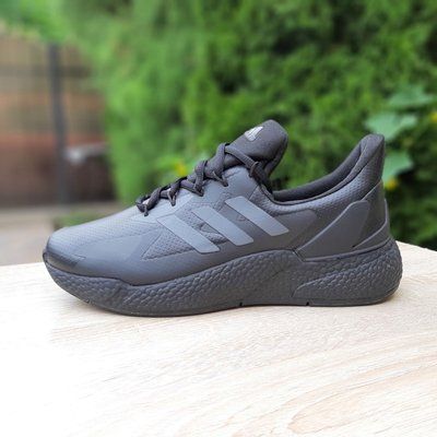 Чоловічі кросівки | Adidas Boost X9000L4 | чорні | прес шкіра ODR AD10115-42 фото